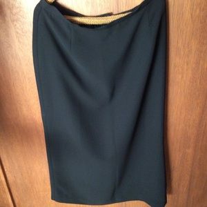 Laura Scott lined black skirt